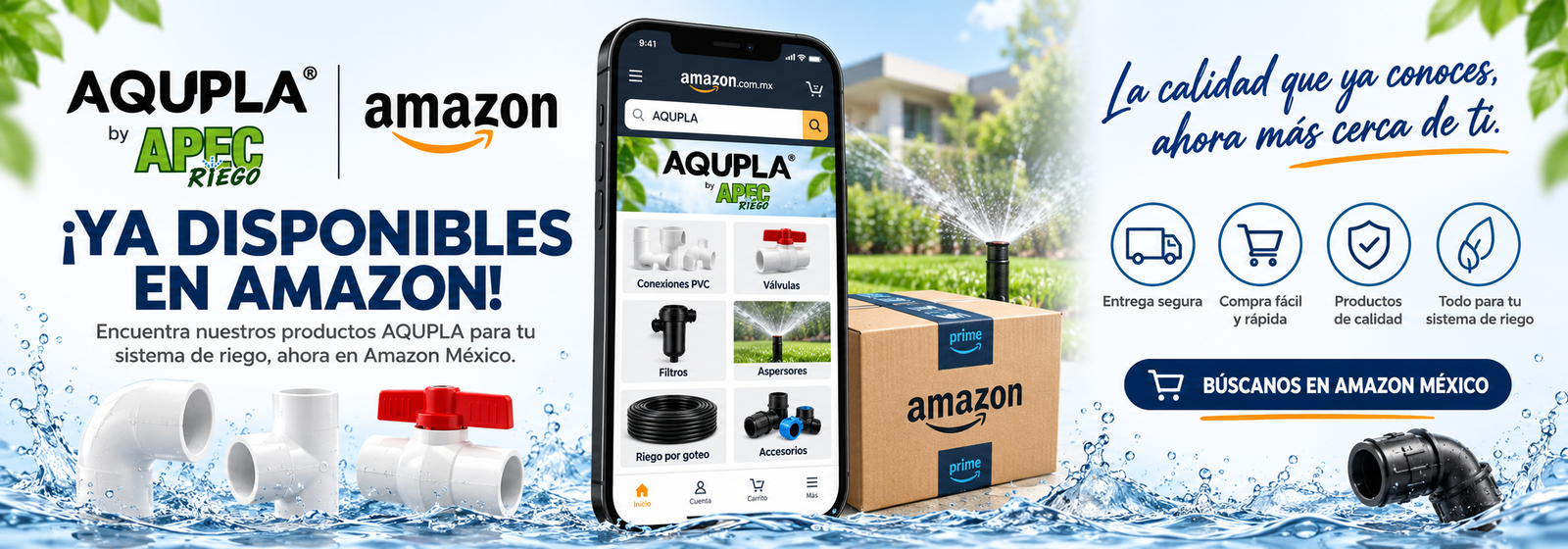 Productos AQUPLA ya disponibles en Amazon México