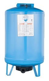 AQUAPAK AZUL Tanque precargado de 19 gal. Vertical. fabricado en acero. membrana intercambiable en su interior. presión máxima 100 PSI - AZUL19