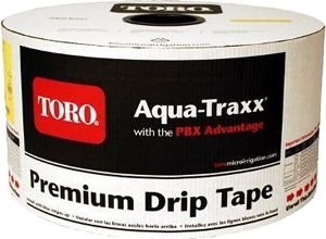 TORO AQUA TRAXX Cintilla 5/8pulg 6 mil. espaciamiento 8pulg. gasto 0.27 GPH = 1.01 LPH por gotero a 8 PSI. rollo de 10.000'=3048 mts - EA5060867-1000