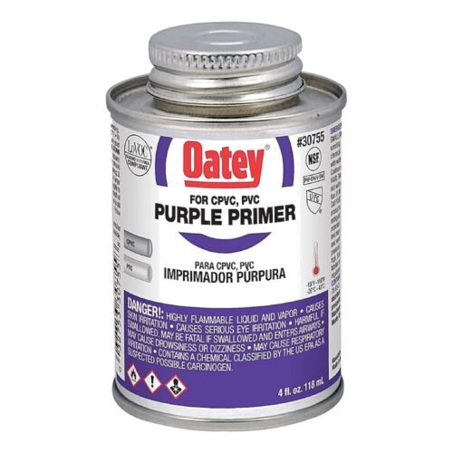 OATEY Primer Morado, 4 oz. = 118 ml., para PVC y CPVC todos los diametros - 32394MX