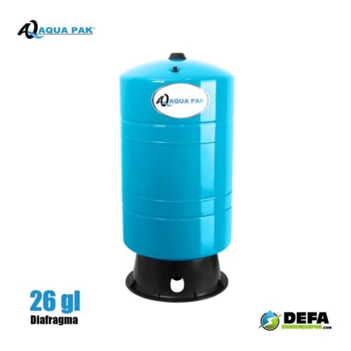 Aquapak Tanque precargado vert. AQUAPAKXLB de 26 gal. resistencia 130 PSI con base plastica - AQUAPAK XLB26