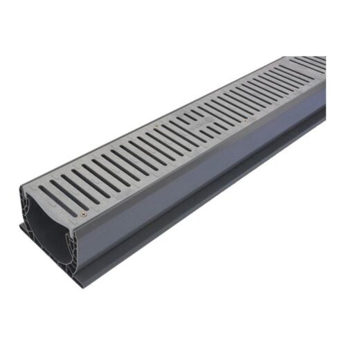 NDS 400-10WH CHANNEL DRAIN 10FT WITH GRATES - 400-10WH