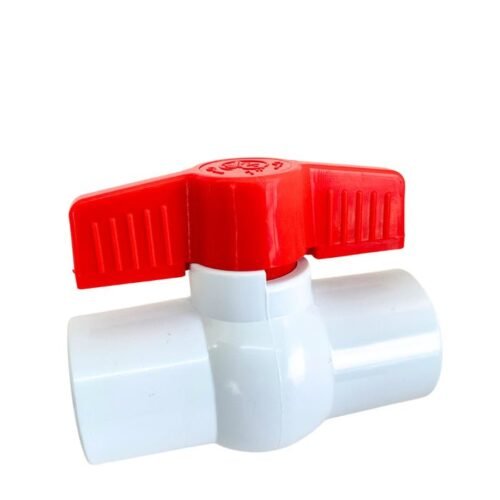 Válvula bola compacta PVC cementar 3/4 pulg. económica   - S1-007WTE